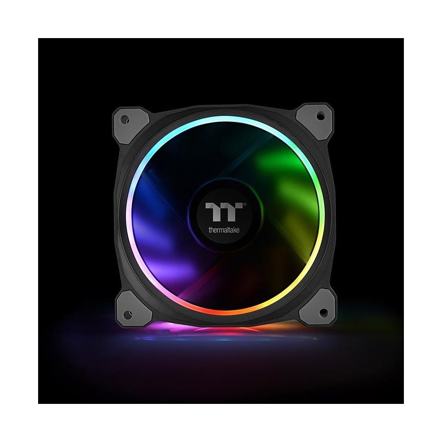 Thermaltake CL-F076-PL12SW-A computer cooling system Computer case Fan 12 cm Black – 4