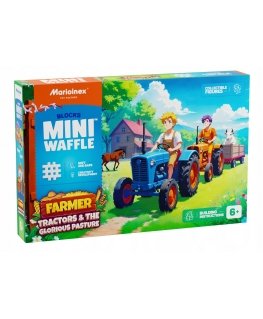 Marioinex *****Waffle Blocks Farmer Tractor/Loader 100pcs 07535