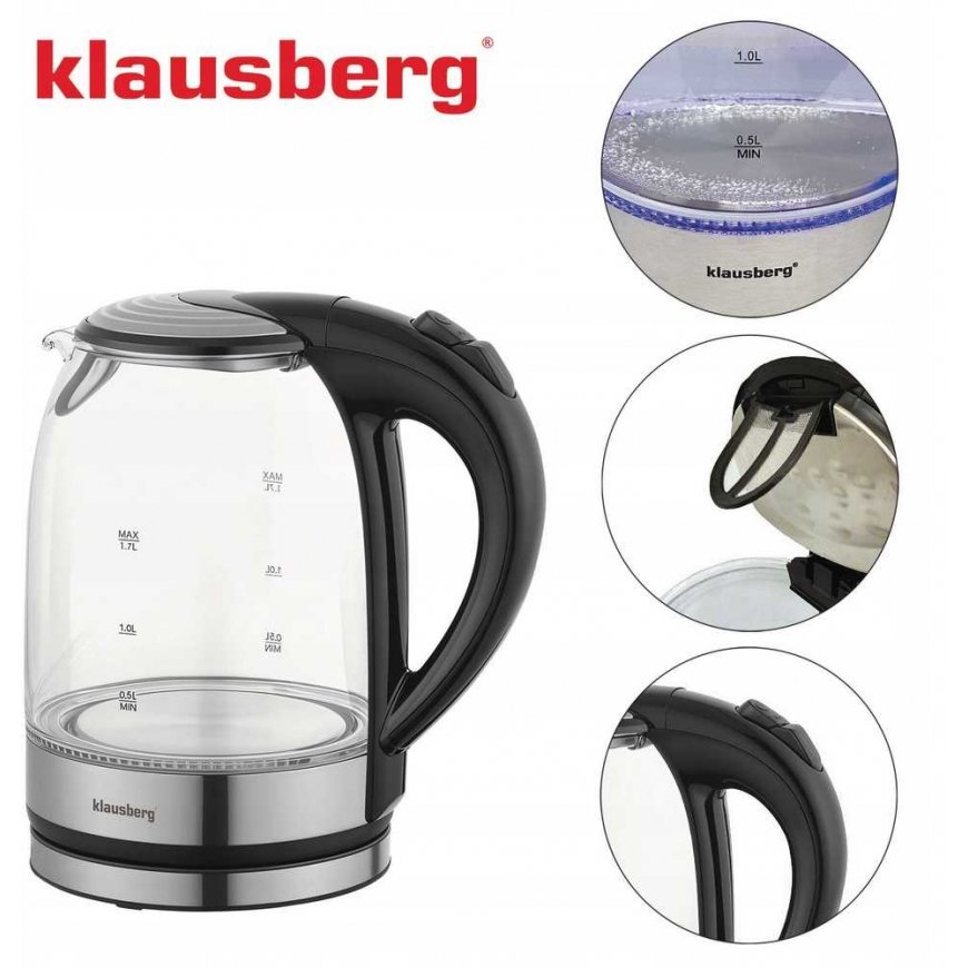 Klausberg KB-7886 black kettle – 2