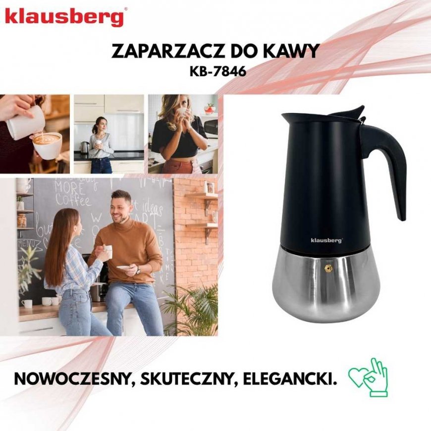 Coffee maker 450ml KLAUSBERG KB-7846 induction stove – 5