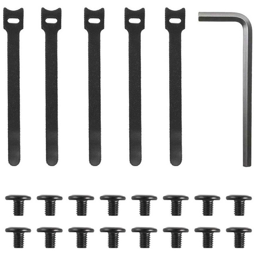 The Maclean under-desk cable organizer, max load 5kg, 2 levels, black, MC-104 B – 4
