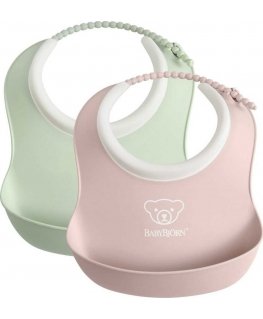 BabyBjorn - сиденья, набор из 2 шт. | Зеленый/Пудрово-розовый