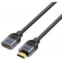 Unitek HDMI (M) - HDMI (F) 2.1 prailginājuma kabelis, 8K 1 m Unitek HDMI (M) - HDMI (F) 2.1 prailginājuma kabelis, 8K 1 m