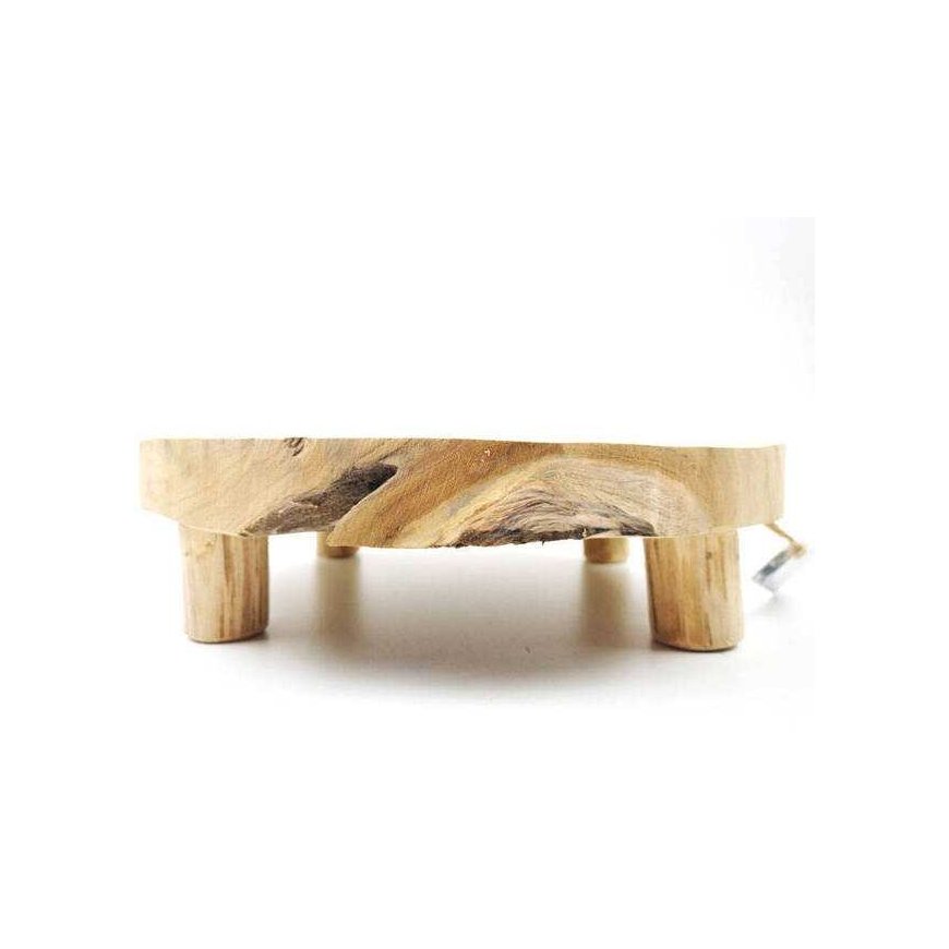 Izcila mājsaimniecības servēšanas lente, koka, uz kājām, 30 cm – 4