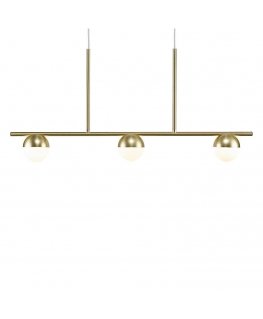 Nordlux Contina 3-osaline ripplamp, messing