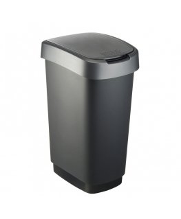 Rotho Twist 50 L Taisnleņķa Polipropilēns (PP) Melns