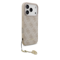 Guess 4G Charm case designed for Apple iPhone 17 Pro in Tone on Tone pink color Guess 4G Charm case designed for Apple iPhone 17 Pro in Tone on Tone pink color