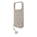 Guess 4G Charm vāciņš paredzēts Apple iPhone 17 Pro Tone on Tone rozā krāsā Guess 4G Charm vāciņš paredzēts Apple iPhone 17 Pro Tone on Tone rozā krāsā
