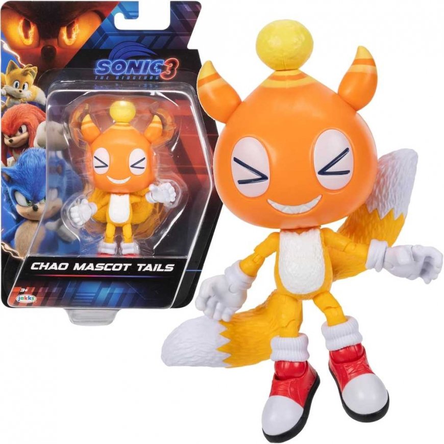 Sonic Chao figurine, Tails movable, Sonic 3 The Hedgehog 13 cm
