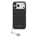 Guess 4G Charm -kuori, joka on suunniteltu Apple iPhone 17 Pro Max -mallille, sävy sävyyn harmaana Guess 4G Charm -kuori, joka on suunniteltu Apple iPhone 17 Pro Max -mallille, sävy sävyyn harmaana