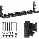 The Maclean under-desk cable organizer, maximum load 5kg, max. diameter 728 mm, black, MC-103 B The Maclean under-desk cable organizer, maximum load 5kg, max. diameter 728 mm, black, MC-103 B