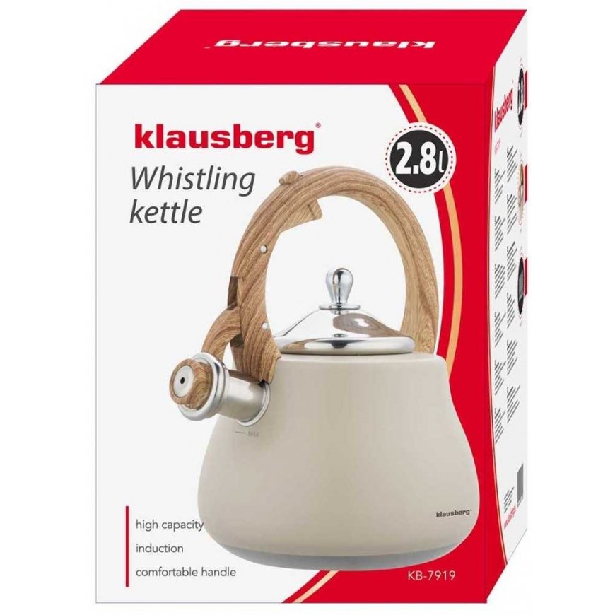 Kettle with Whistle 2.8 L Klausberg FE602 – 2