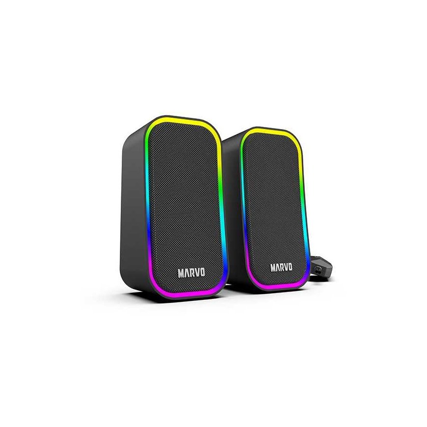 Kompiuterio kolonėlės Kolonėlės Marvo SG-285 RGB BK