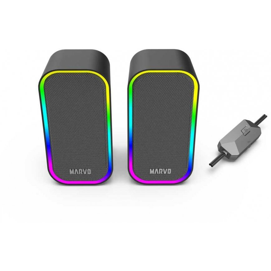 Kompiuterio kolonėlės Kolonėlės Marvo SG-285 RGB BK – 5