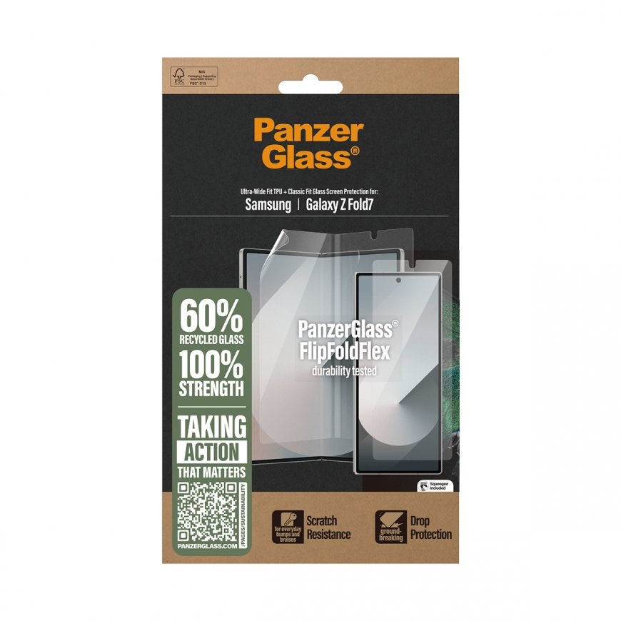 PanzerGlass ® Screen Protector Samsung Galaxy Z Fold7 | Glass & Film – 3