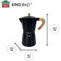 Karaļa Hoff Kavos vārīšanas aparāts 600ml KINGHOFF KH-1888 indukcijas plīts Karaļa Hoff Kavos vārīšanas aparāts 600ml KINGHOFF KH-1888 indukcijas plīts