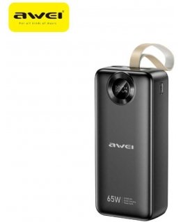 Пауэрбанк Awei PA-34 30000mAh 65W Быстрая зарядка черный