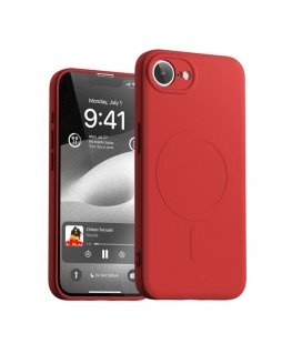 Case Mercury Semi-Silikoni MagSafe iPhone 16e punainen