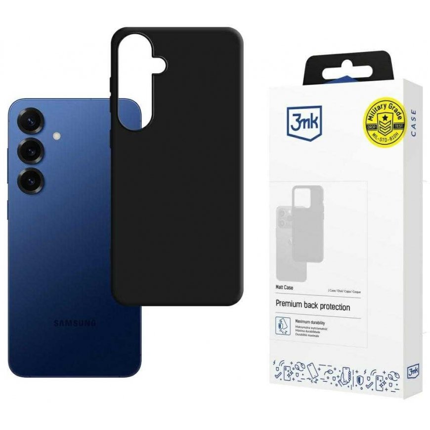 Dėklas 3MK Matt Case Samsung Galaxy S25 FE jaoks must – 3