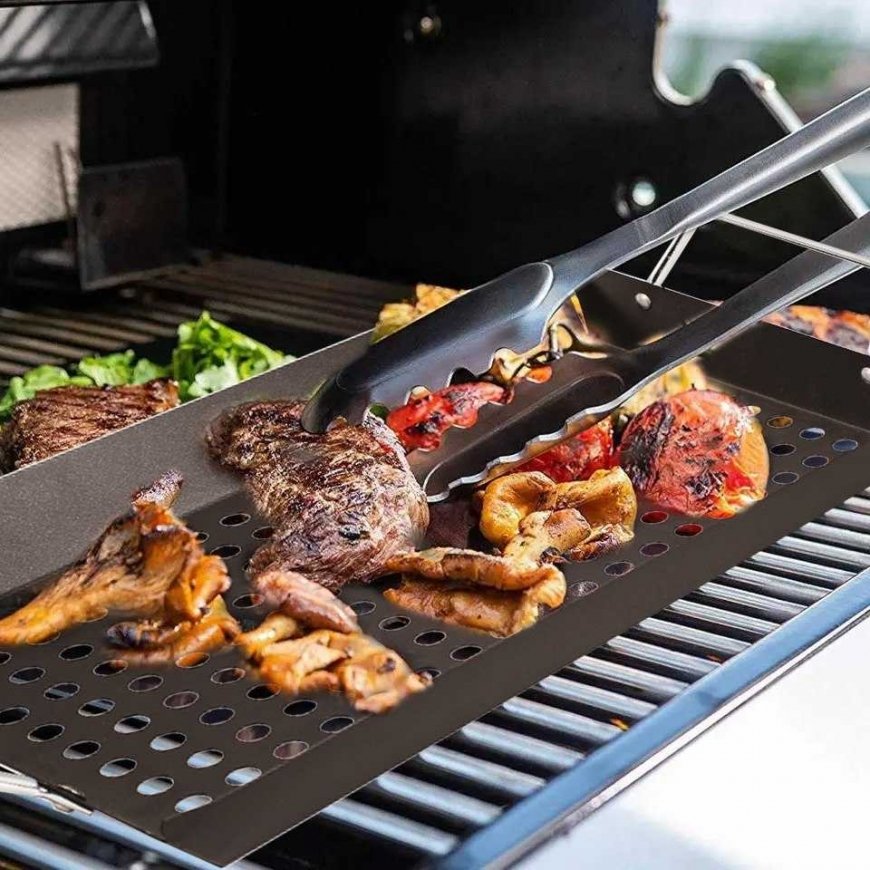 GRILĒŠANAS TĒRPS NO NERŪSĒJOŠĀS TĒRAUDA 38.5X20CM MAESTRO MR-1006 GRILĒŠANAS RUSTS – 2