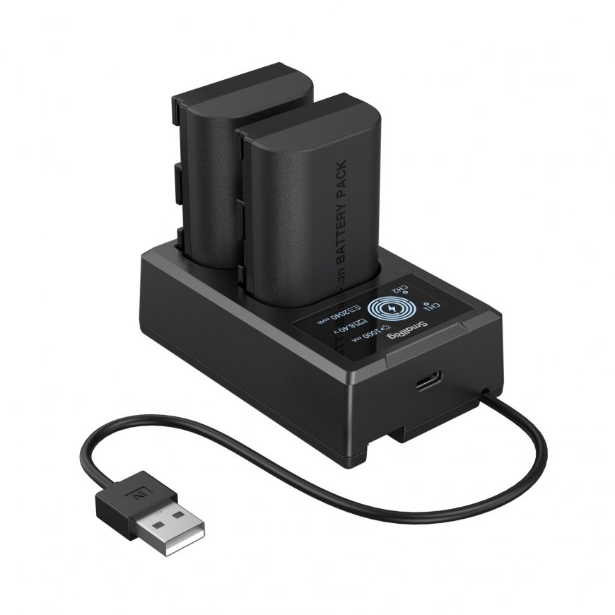 SmallRig 5409 Kameras Akumulators un Lādētāja Komplekts Canon LP-E6P