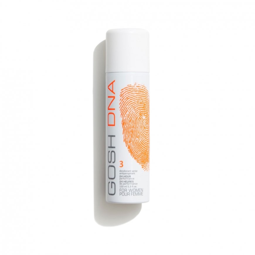 Gosh, Gosh DNA 3, Deodoranttisuihke, Naisille, 150 ml – 2