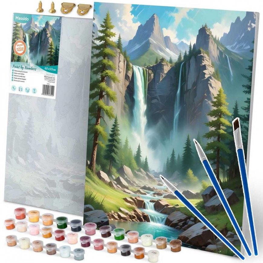 Pilt maalimiseks numbritega 40x50 cm Massido Kalnad