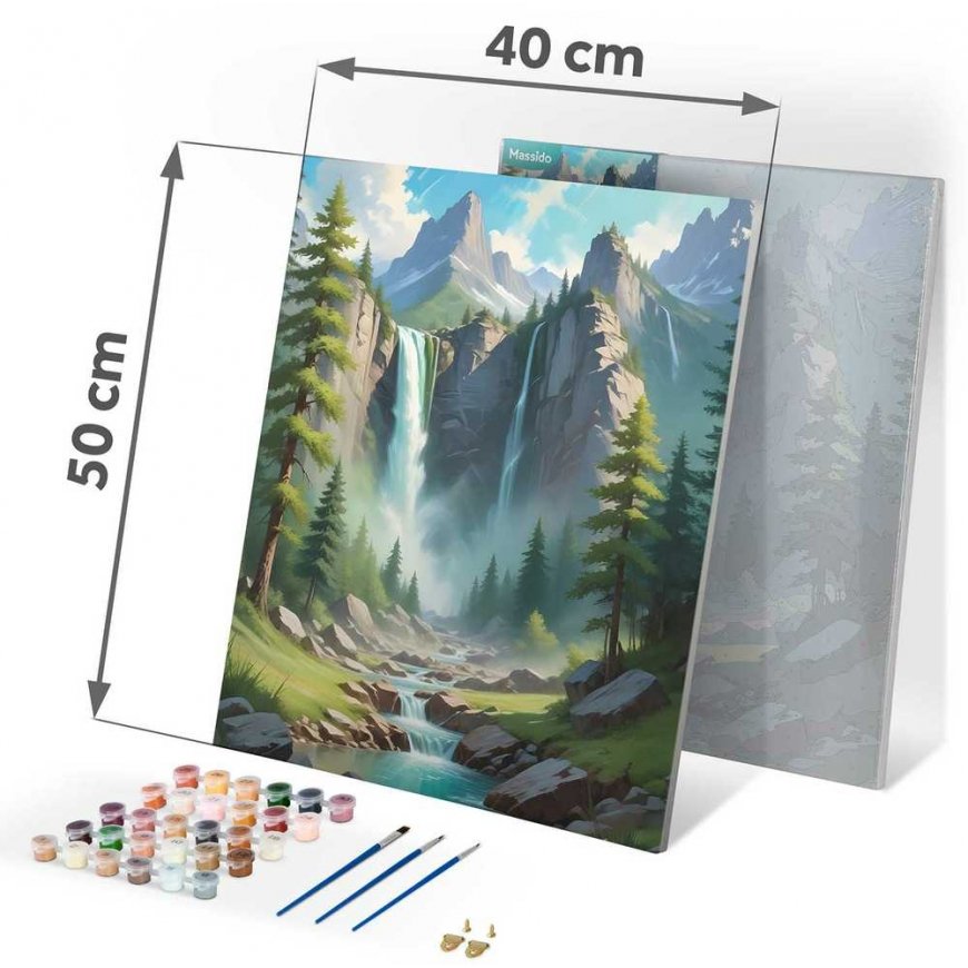 Maalaus numeroin 40x50 cm Massido Vuoret – 4
