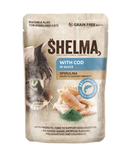 SHELMA su menkė padaže - šlapias kačių maistas - 85g
