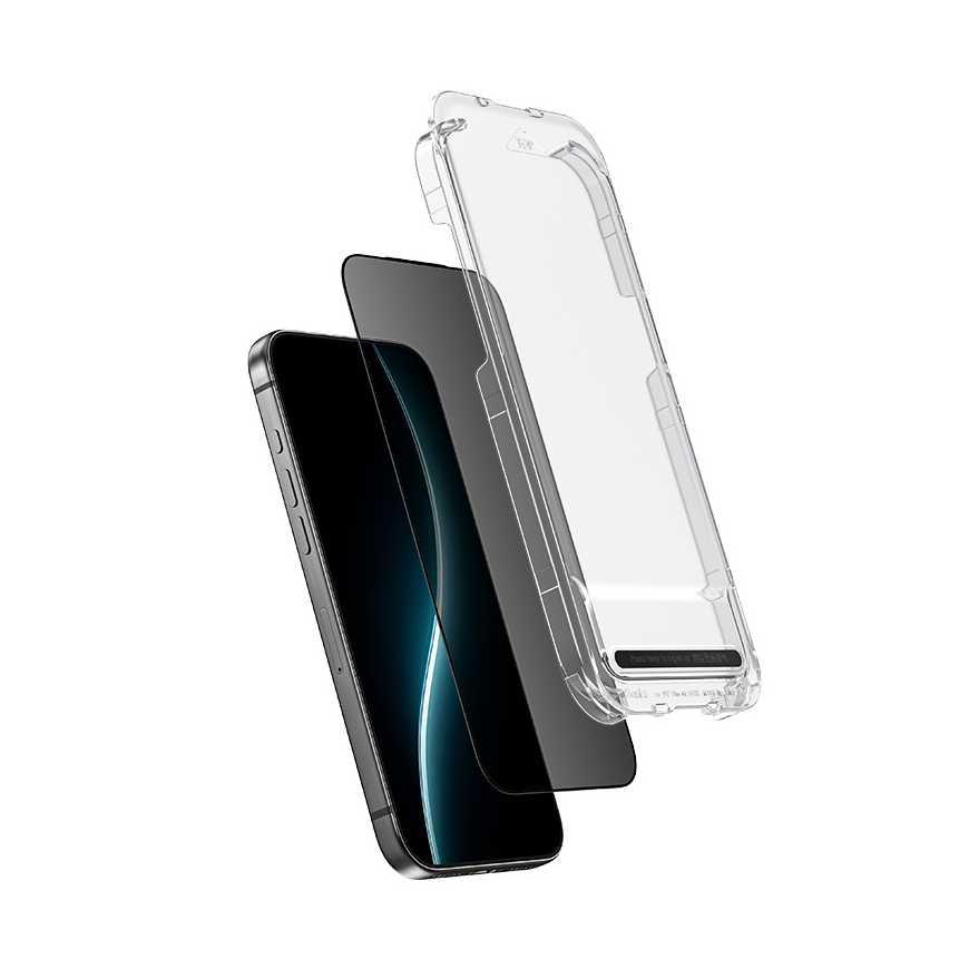Oem Benks stikla aizsargs Glass Warrior Privātums iPhone 17 Pro Max melns