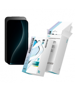 Oem Benks grūdintas stiklas Air Shield Privacy (TF67) iPhone 17 16 Pro juodas - 10 vnt.