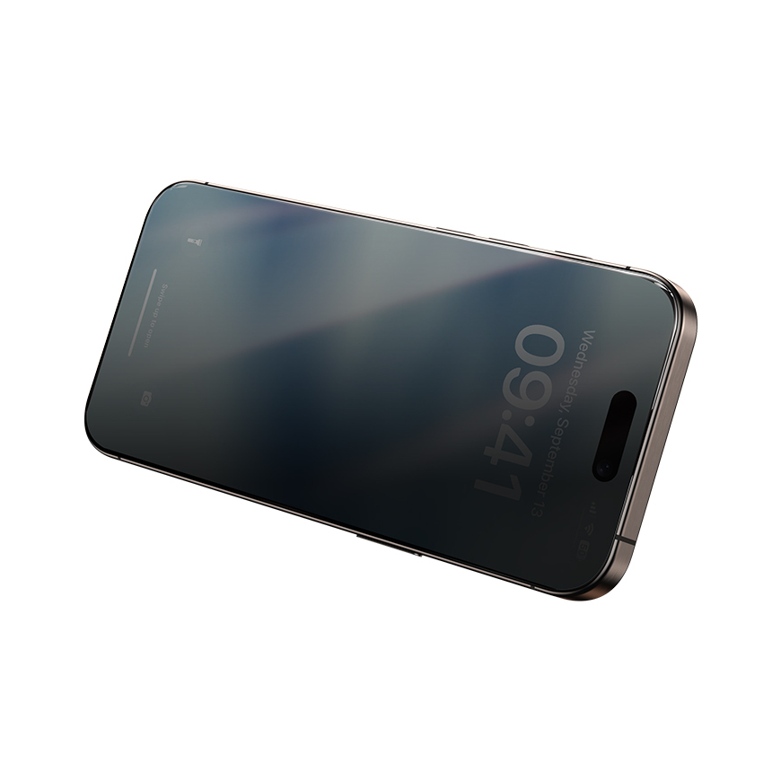 Oem Benks karastatud klaas Air Shield privaatsus (TF67) Iphone 17 16 Pro must - 10 tükki – 3