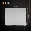 Double-sided blanket 150x200cm light gray Ruhhy 26293 Double-sided blanket 150x200cm light gray Ruhhy 26293