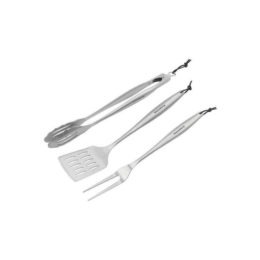 Grillimise tööriistade komplekt, 3 tk, roostevaba teras, Klausberg KB-7900