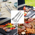 Grillaustyökalusarja, 3 kpl, ruostumatonta terästä, Klausberg KB-7900 Grillaustyökalusarja, 3 kpl, ruostumatonta terästä, Klausberg KB-7900