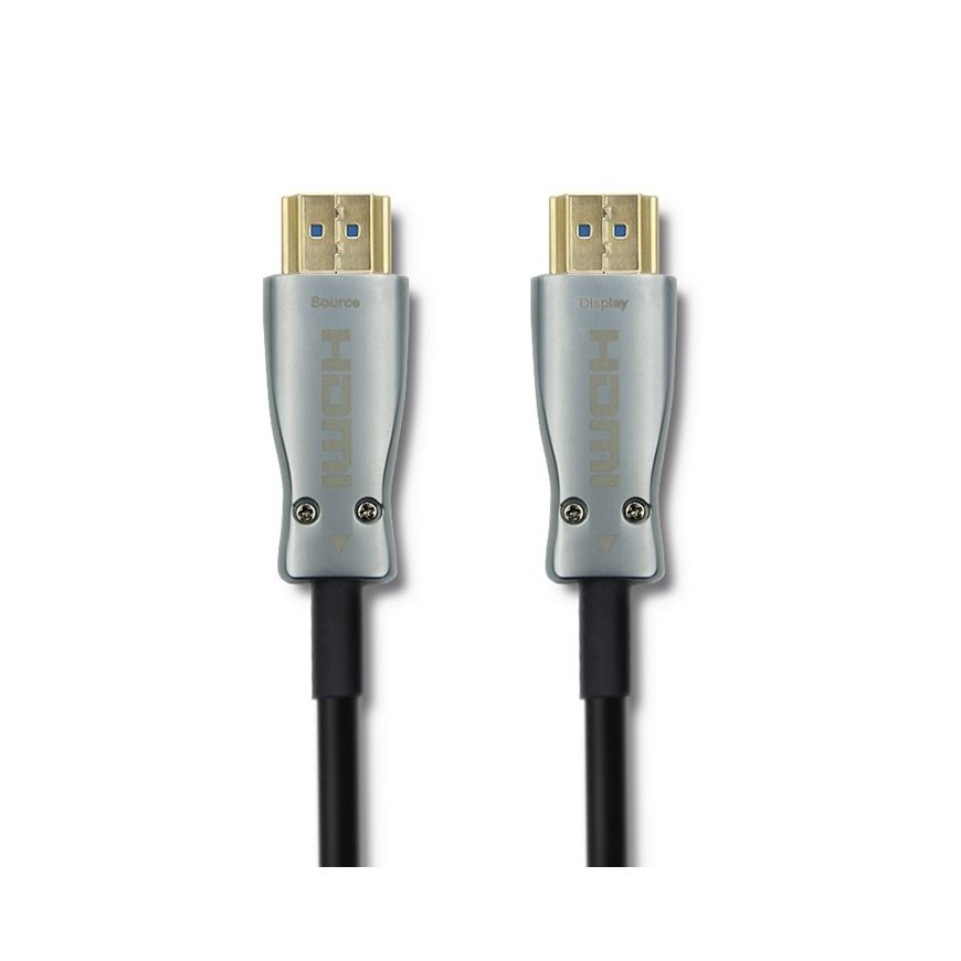 Qoltec 50472 HDMI-kaabel 20 m HDMI tüüp A (Standard) Must, Hõbe – 3