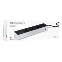 Eve Energy Strip Must, Valge 3 vahelduvvoolu kontakt 120-230 V 1,9 m