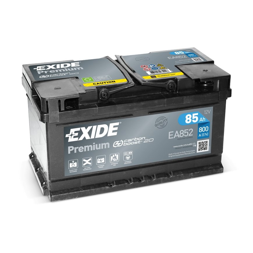 Exide EA852 automašīnas akumulators Noslēgts svina