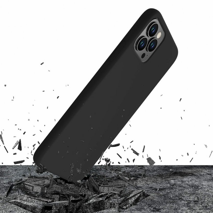 3MK Silicone Case mobilo telefonu apvalks Melns – 3