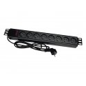Alantec PZ081U3M power extension 3 m 8 AC outlet(s) Indoor Black