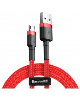 Baseus CAMKLF-B91 USB kabelis 1 m USB A Juoda, Raudona
