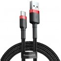 Baseus Cafule USB-kaabel 2 m USB A USB C Must, Punane Baseus Cafule USB-kaabel 2 m USB A USB C Must, Punane