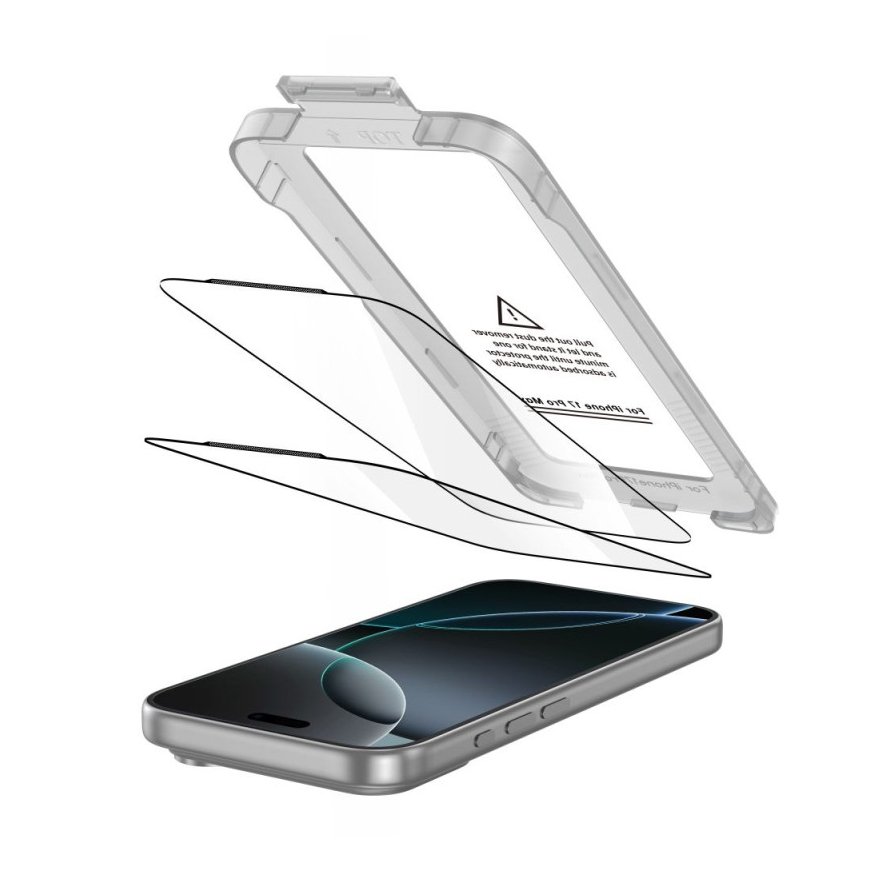 TECH-PROTECT QUICK SET+ TEMPERED GLASS 2-PACK IPHONE 17 BLACK