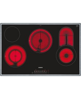 Siemens ET845FCP1D hob Black, Stainless steel Built-in Ceramic 5 zone(s)