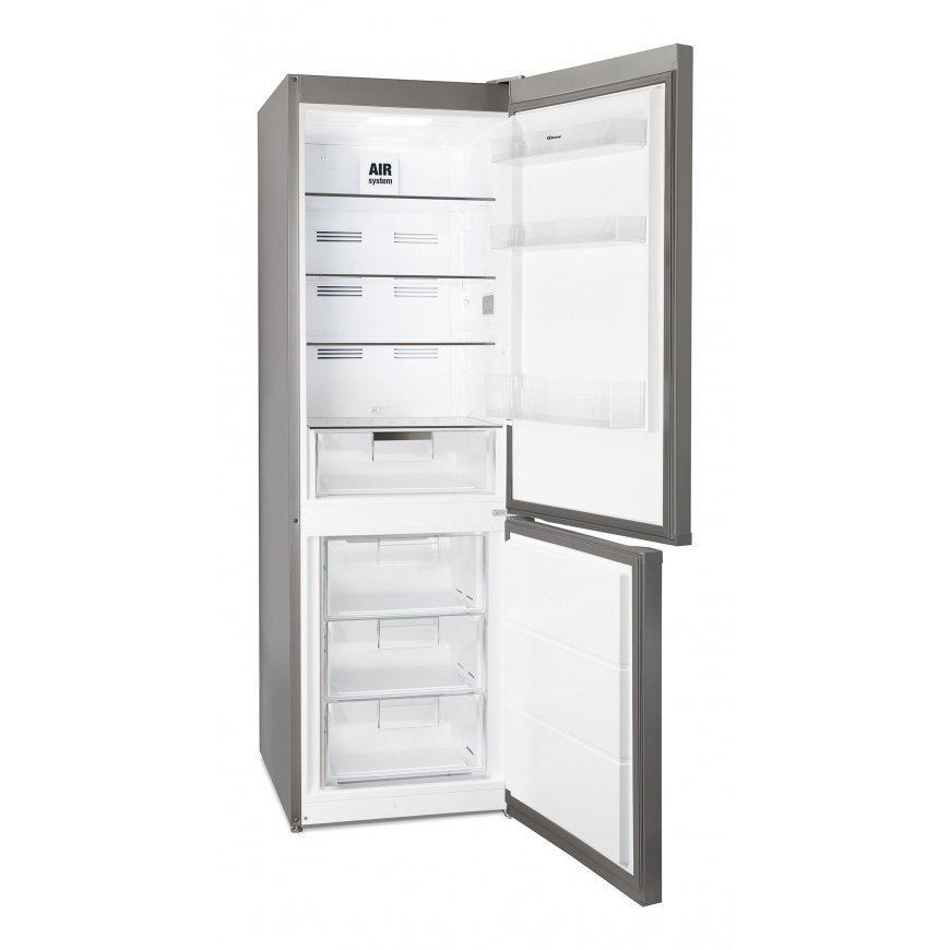 Gram KF 411864 N X-2 fridge-freezer Freestanding 295 L E Stainless steel