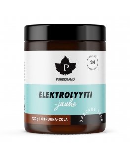 Puhdistamo elektrolyyttijauho, sitruuna-cola, 120 g