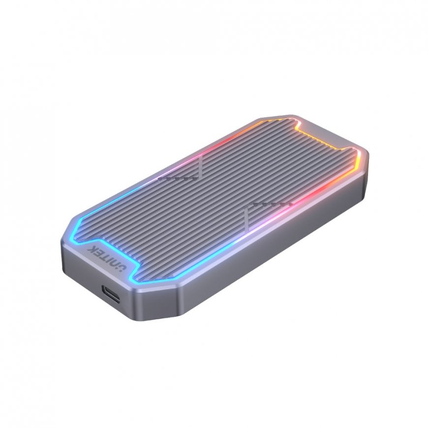 UNITEK SolidForce Spectrum SSD enclosure Grey M.2 – 2