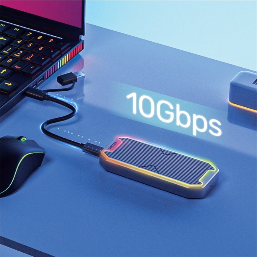 UNITEK SolidForce Spectrum SSD-kotelo Harmaa M.2 – 4