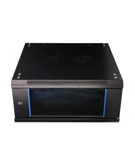 Extralink EX.2893 püstik 4U Seinale monteeritav riiul Must