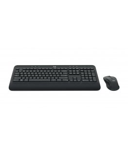 Logitech 920-008923 tastatūra Pele iekļauta Birojs RF Bezvadu QWERTY US International Melns